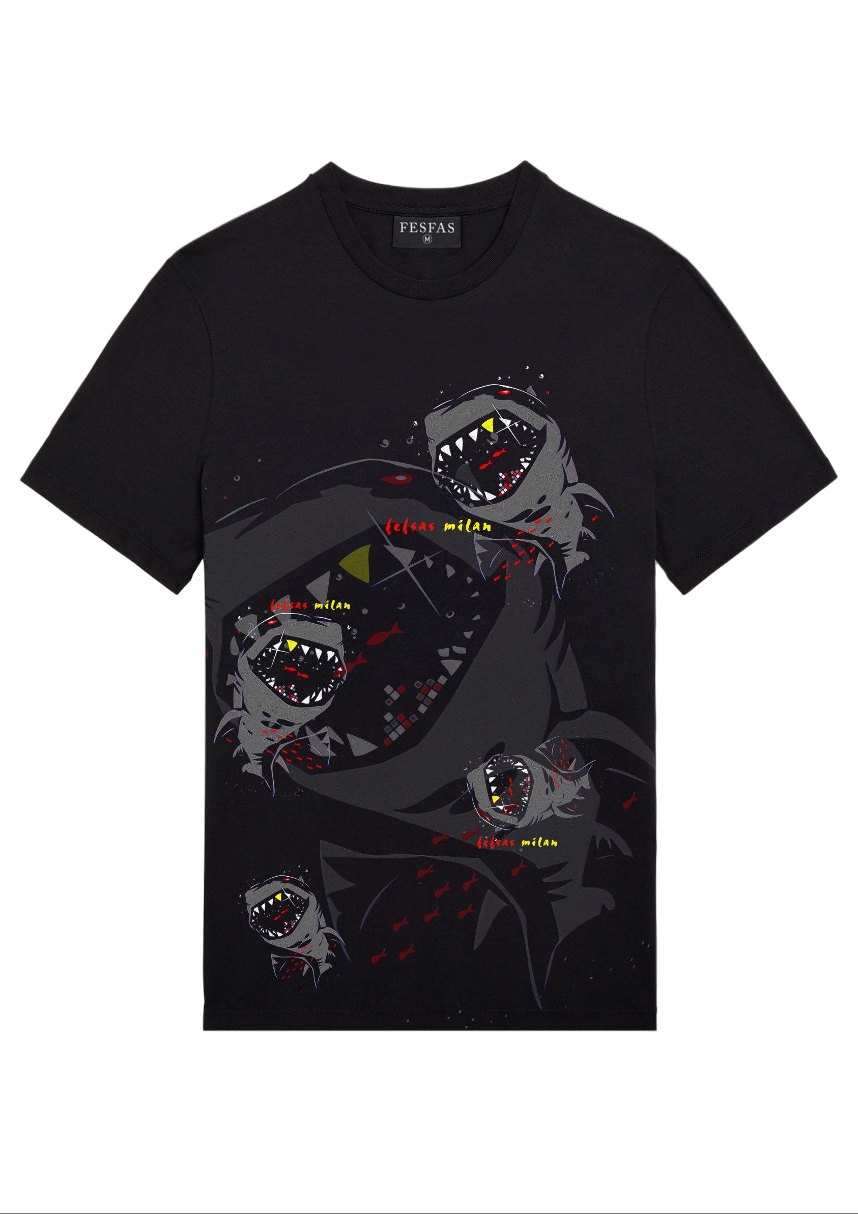 FesFas T-Rex-print T-shirt | Black