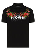 FesFas Floral-print Polo Shirt | Men | Black