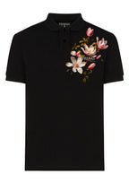FesFas Floral-print Polo Shirt | Black