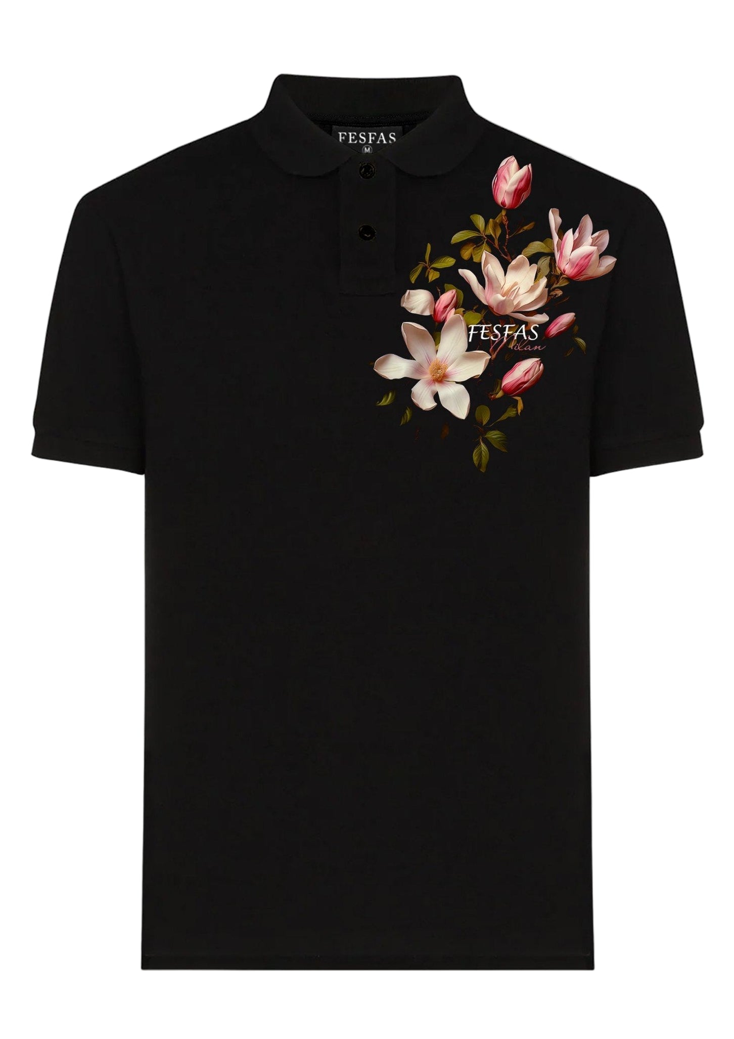FesFas Floral-print Polo Shirt | Black