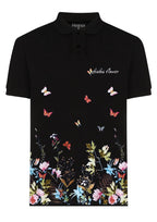 FesFas Floral-print Polo Shirt | Black