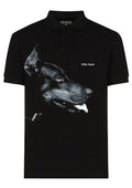 FesFas Doberman-print Polo Shirt | Men | Black