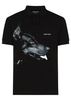 FesFas Doberman-print Polo Shirt | Black