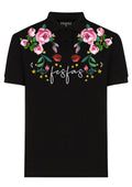 FesFas Floral-print Polo Shirt | Black