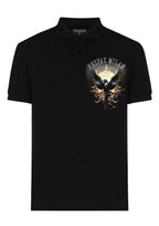 FesFas Eagle-print Polo Shirt | Black