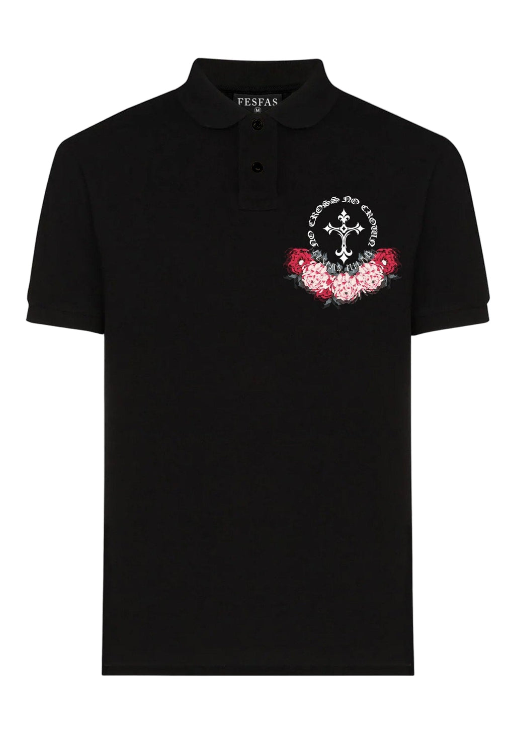 FesFas Floral-print Polo Shirt | Black