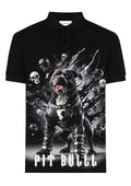 FesFas Bulldog-print Polo Shirt | Men | Black