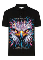 FesFas Eagle-print Polo Shirt | Black