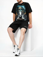 FesFas anubis-print T-shirt | Black