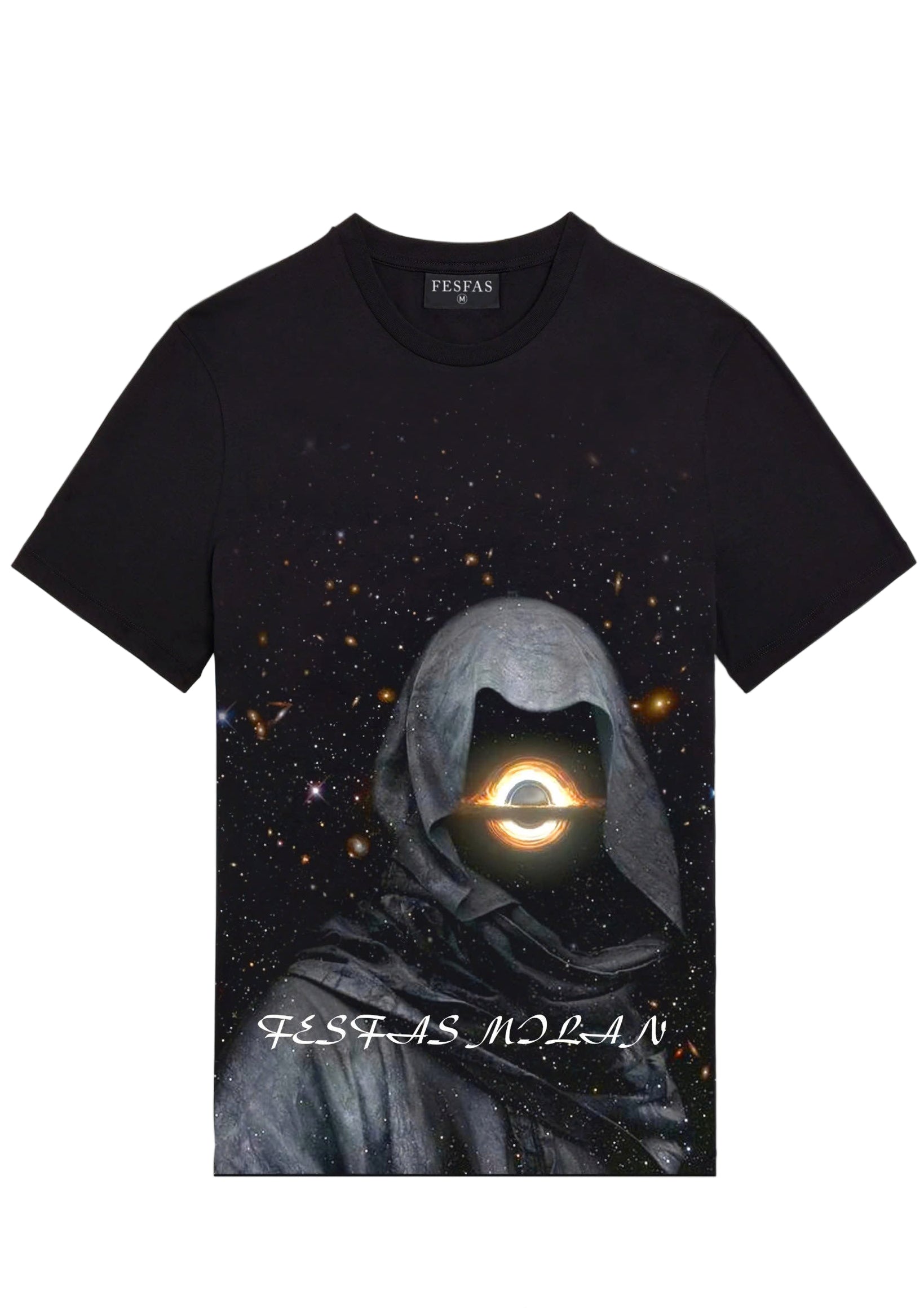 FesFas universe-print T-shirt | Black | Men