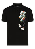 FesFas Snake-print Polo Shirt | Black
