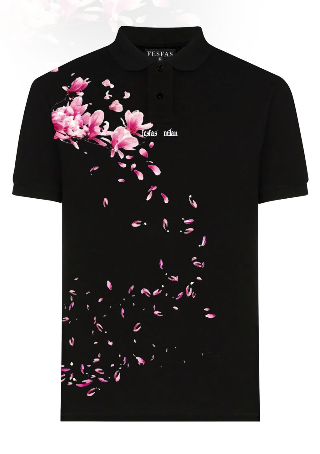 FesFas Floral-print Polo Shirt | Black