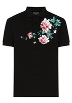 FesFas Floral-print Polo Shirt | Black