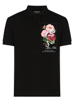 FesFas Floral-print Polo Shirt | Black