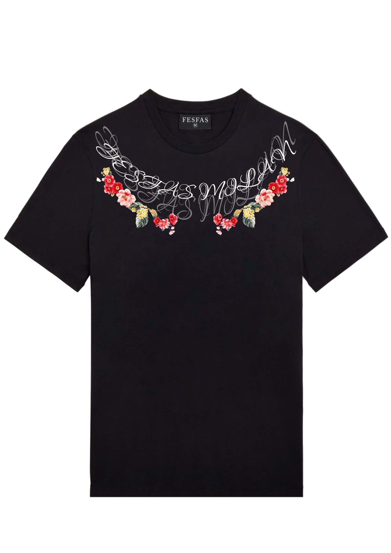 FesFas flowers-print T-shirt | Black | Men