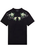 FesFas flowers-print T-shirt | Black