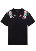 FesFas flowers-print T-shirt | Black