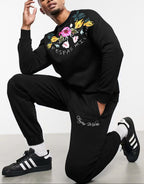FesFas Flower-print Sweatshirt | Black