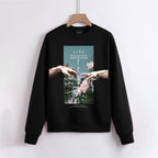 FesFas Flower-print Sweatshirt | Black