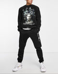 FesFas Medusa-print Sweatshirt Set | Black