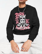 FesFas Cat-print Sweatshirt | Black