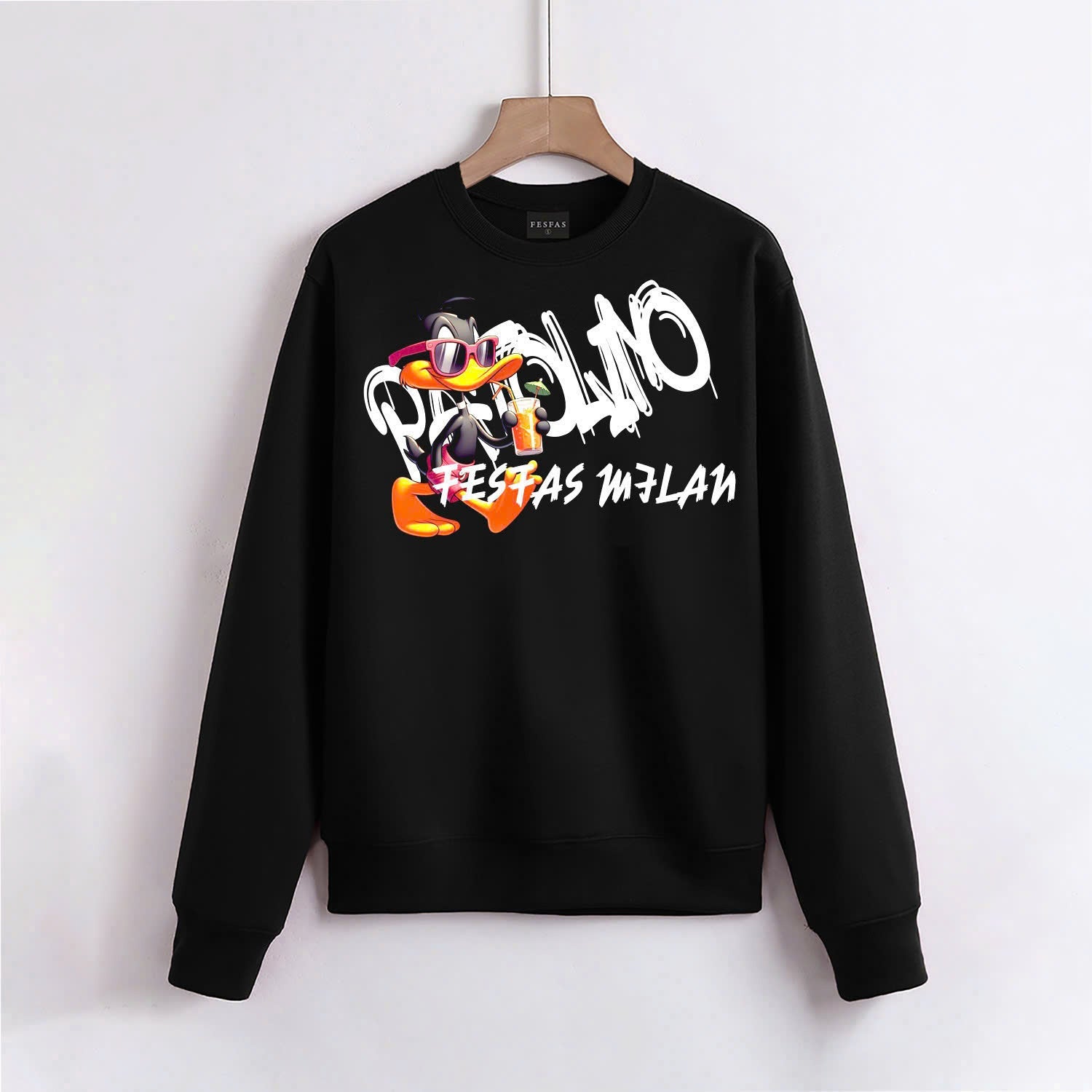 FesFas duck-print Sweatshirt | Black