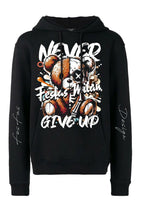 FesFas teddy bear-print Hoodie | Black