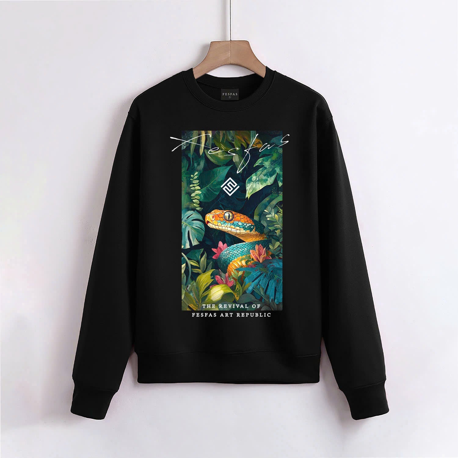 FesFas natural-print Sweatshirt | Black
