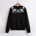 FesFas Flower-print Sweatshirt | Black