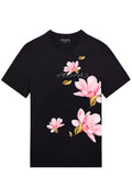FesFas flowers-print T-shirt | Black