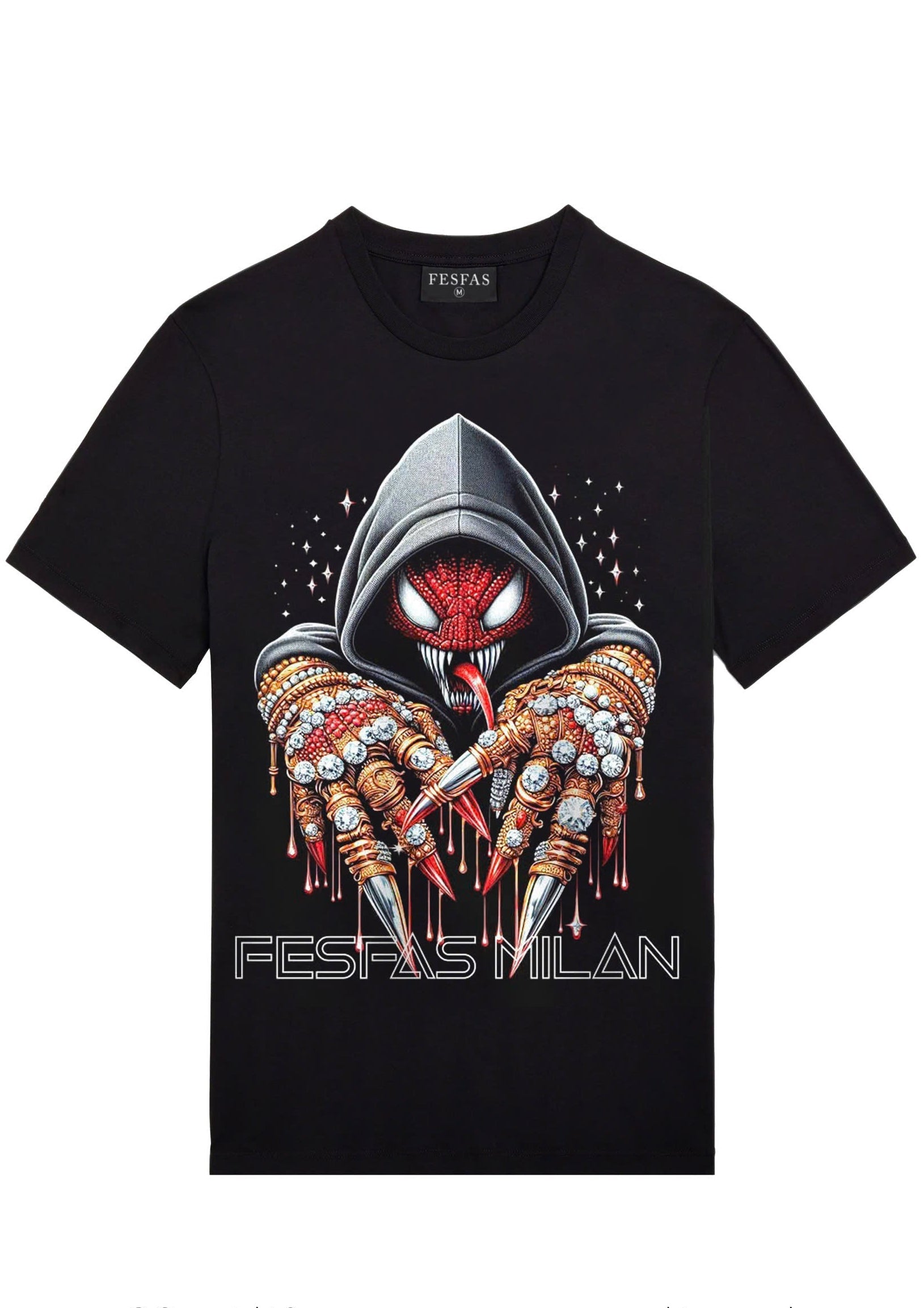 FesFas venom-print T-shirt | Black
