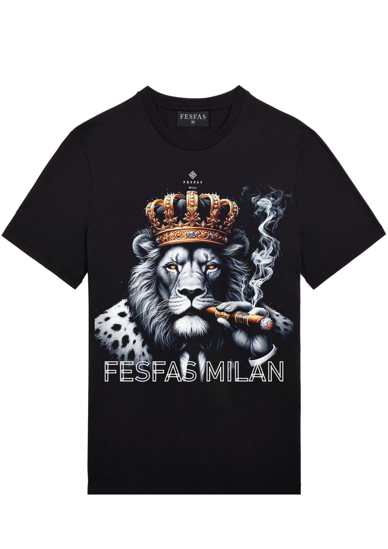 FesFas lion-print T-shirt | Black | Men
