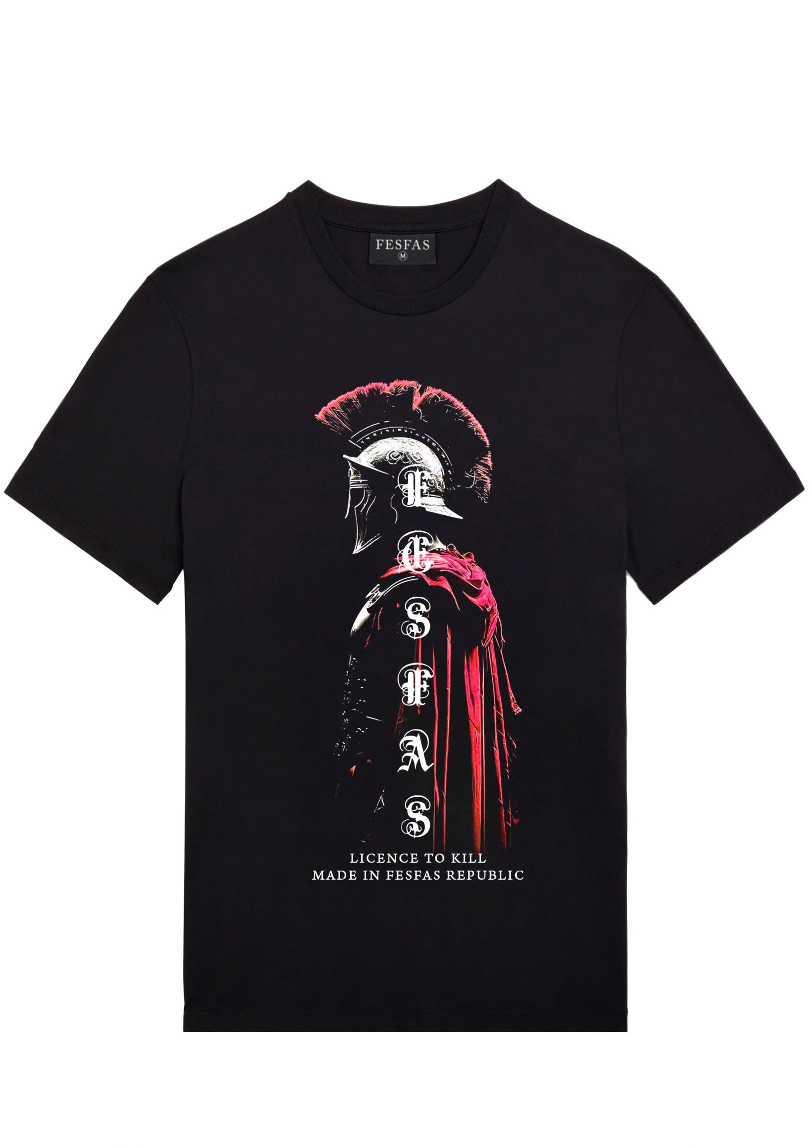 FesFas warrior-print T-shirt | Black