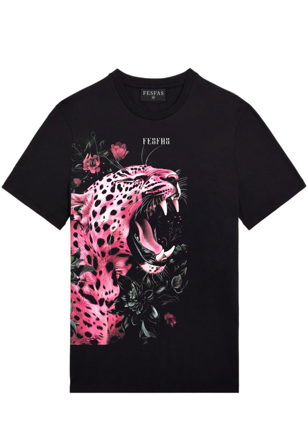 FesFas jaguar-print T-shirt | Black