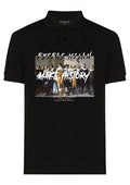 FesFas "Make History"-print Polo Shirt | Men | Black