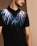 FesFas desert eagle-print Polo Shirt | Black