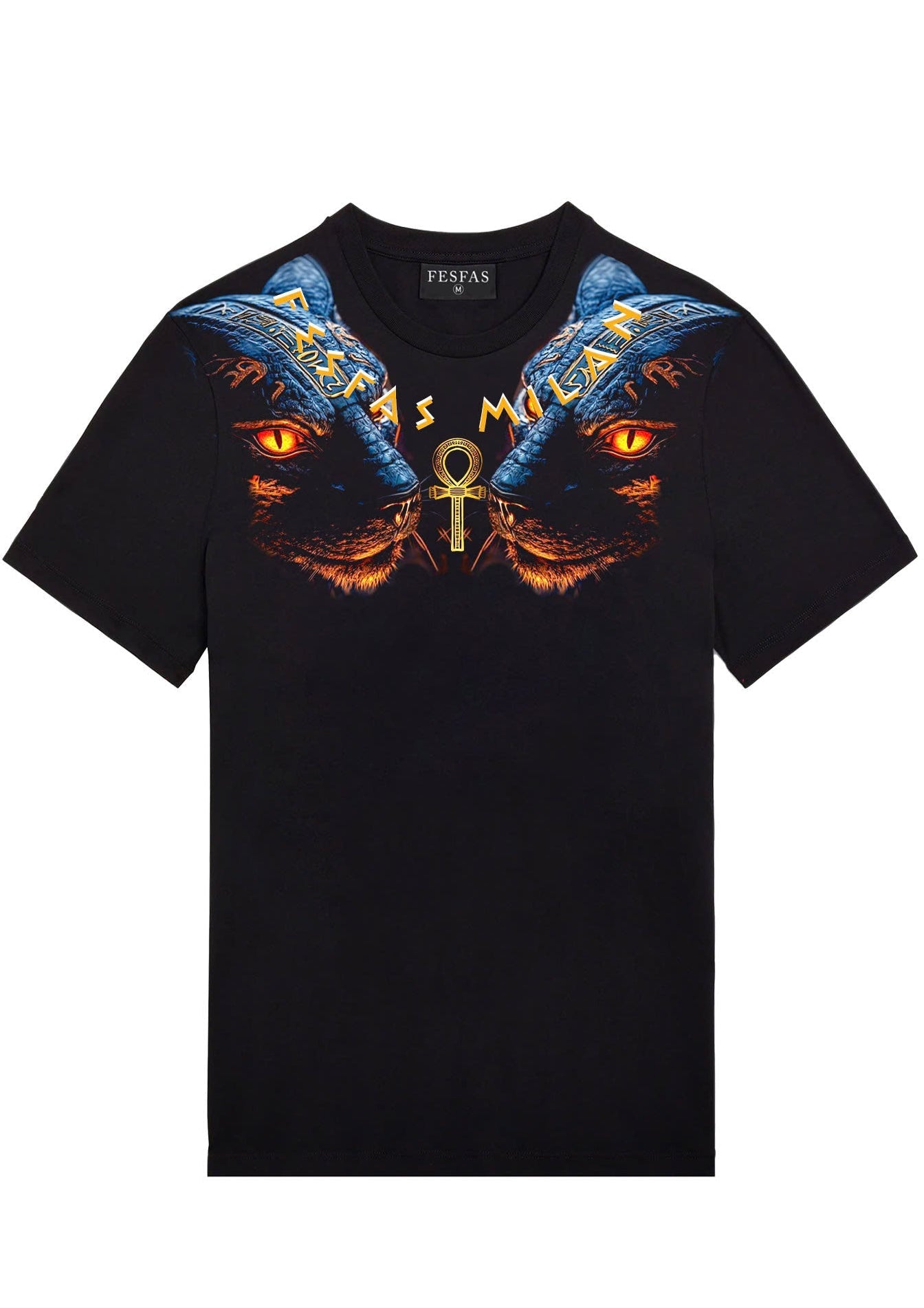 FesFas panther-print T-shirt | Black