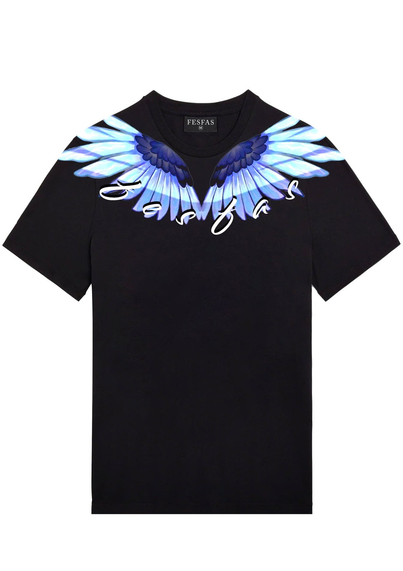 FesFas wings-print T-shirt | Black | Men
