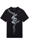 FesFas snake-print T-shirt | Black