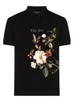 FesFas Floral-print Polo Shirt | Black