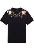 FesFas flowers-print T-shirt | Black