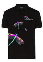 FesFas Dragonfly-print Polo Shirt | Black
