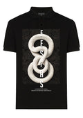 FesFas Snake-print Polo Shirt | Black