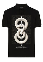 FesFas Snake-print Polo Shirt | Black
