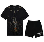 FesFas anubis-print T-shirt Set | Black