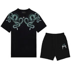 FesFas snake-print T-shirt Set | Black