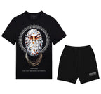 FesFas floral mask-print T-shirt | Black | Men