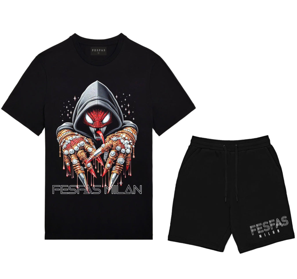 FesFas venom-print T-shirt | Black