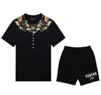 FesFas flowers-print T-shirt | Black | Men