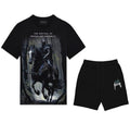 FesFas dark knight-print T-shirt Set | Black